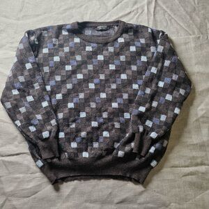 Segreto Italy Men’s Wool Sweater Size L Classic Knit Pullover Made in Italy